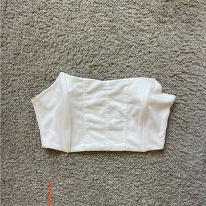 White corset top